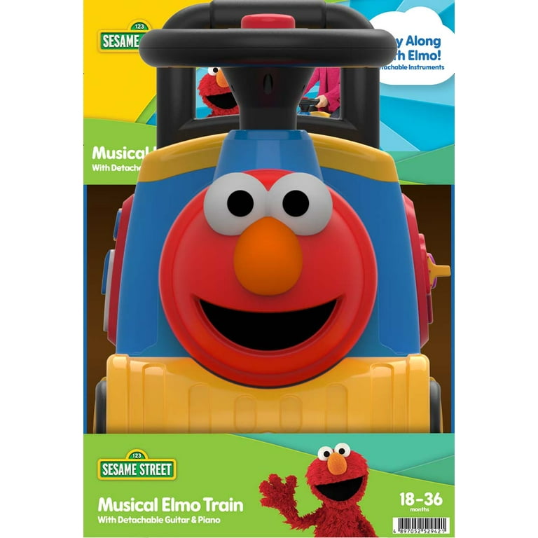 Sesame Street Elmo Musical Train Ride on - Walmart.com