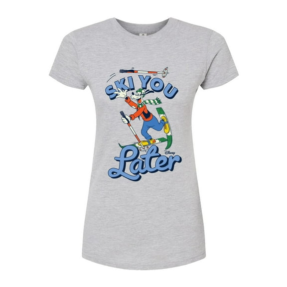 Disney - Ski You Later  - Juniors Fitted Graphic T-Shirt