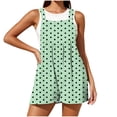 thumbnail image 3 of akafmk Overalls for Women Bib Polka Dots Sleeveless Adjustable Straps Casual Romper with Pockets Cute Daily Summer Outfit, Size XXL, 3 of 7