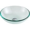 thumbnail image 2 of ANZZI Etude Series Deco-Glass Vessel Sink in Lustrous Clear with Enti Faucet in Brushed Nickel, 2 of 2