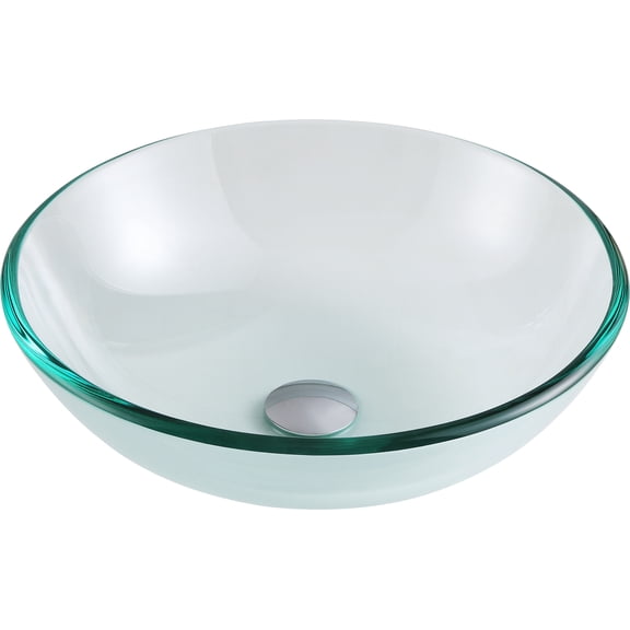 ANZZI Mythic Series Vessel Sink in Lustrous Clear