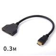 thumbnail image 3 of 4k HDMI Cable Splitter Adapter 2.0 Converter 1 In 2 Out Male To Female Uhd, 3 of 8