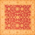 thumbnail image 1 of Ahgly Company Indoor Square Oriental Orange Traditional Area Rugs, 6' Square, 1 of 1