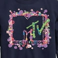 thumbnail image 3 of MTV Logo - Floral M - Toddler And Youth Crewneck Fleece Sweatshirt, 3 of 5