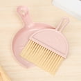 thumbnail image 2 of 1 Pc Small Dustpan and Brush Set, Mini Dust Pan with Broom Set Hand Dustpan Portable Table Top Brush Table Crumb Sweeper Broom with Soft Bristles for Desk, Home, 7.1x4.92x0.39 Inch, Pink, 2 of 4