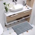 thumbnail image 3 of RUseeN Brown Bathroom Rugs â Thick Chenille Bath Mats for Bathroom Floor, Absorbent and Washable Bath Rug Non-Slip, Plush and Soft Rugs for Bathroom, Kitchen, Shower, Sink - 16" x 24", 3 of 7