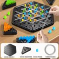 thumbnail image 1 of Yanluna Chain Triangle Chess Game Logical Thinking Puzzle Rubber Band Game Toy Interactive Desktop Game Battle Set For Family Party Gift, 1 of 1