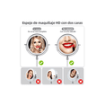 thumbnail image 3 of Espejo De Maquillaje Led Retráctil Aumento Doble Cara Usb, PLATA, 3 of 4