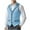 Blue, variant on Teyfeniy Men's Corduroy Dress Vest Waistcoat Formal Business Wedding Prom Tuxedo Suit Slim Casual V Neck Button Down Vest Jacket