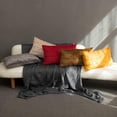 thumbnail image 6 of JWH Luxury Velvet Throw Pillow Cover Decorative Rectangle Cushion Geometric Accent Pillow Cases 14 x 24 inch Golden Yellow, 6 of 10