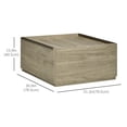 thumbnail image 3 of HOMCOM Table Basse avec Tiroirs de Rangement Cachés, Table Centrale de Style Ferme pour Salon Bureau à Domicile, Chêne, 3 of 10