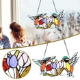 thumbnail image 3 of Ventana Atrapasol De Acrílico Multicolor Para Pájaros, Adornos De Pájaros, Colgante Para Decoración Del Hogar, Regalos Para Amantes De Los Pájaros Serendint HA040695-04, 3 of 6