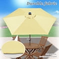 thumbnail image 5 of Strong Camel 8' Patio Umbrella Outdoor Sunshade LED Lighted Tilt Aluminum Garden Market Balcony, 5 of 11