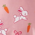 thumbnail image 6 of Ulanda Toddler Baby Girl Easter Outfit Bunny Carrot Print Long Sleeve Ruffle Sweatshirt Pants Set 2Pcs Spring Clothes (Red, 18-24 Months), 6 of 8