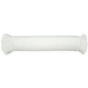 SecureLine Lehigh 7/32 in. D X 100 ft. L White Solid Braided Polyester Clothesline Rope