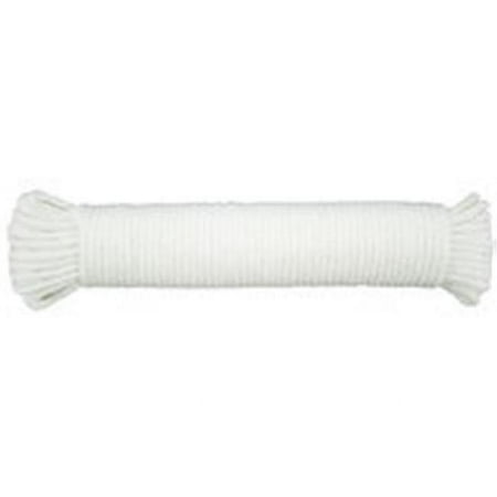 SecureLine Lehigh 7/32 in. D X 100 ft. L White Solid Braided Polyester Clothesline Rope