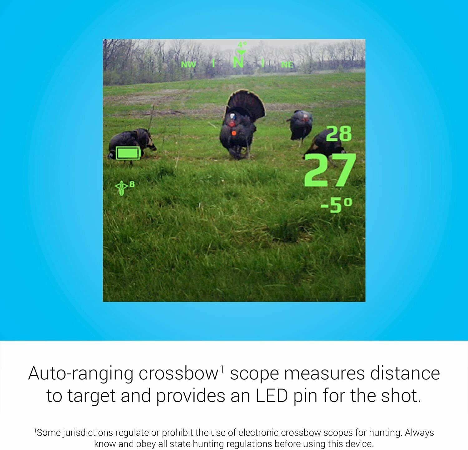 Garmin Xero X1i Auto-ranging Crossbow Scope, 3.5X Magnification and Precise Illuminated Aim Points
