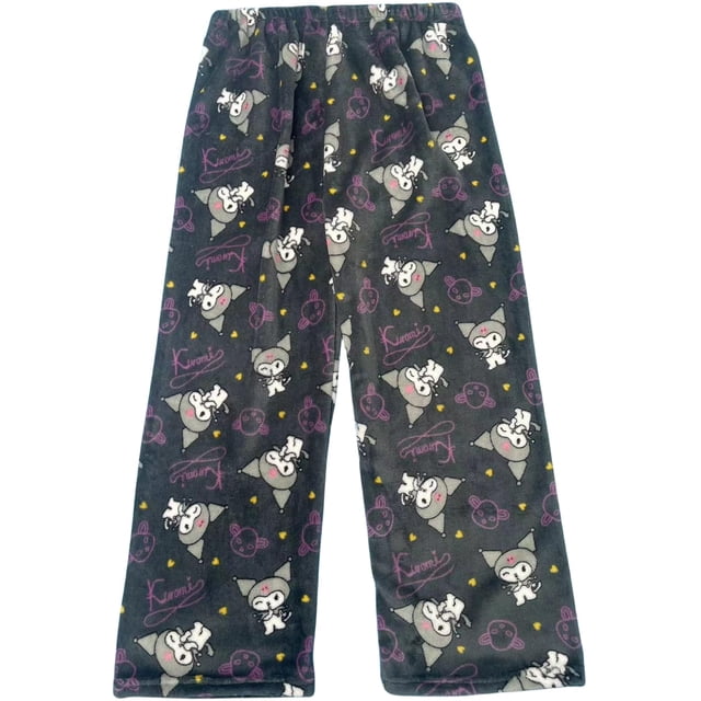 Pantalones de pijama de franela con dibujos animados de anime Kunsecsh para mujeres y niñas