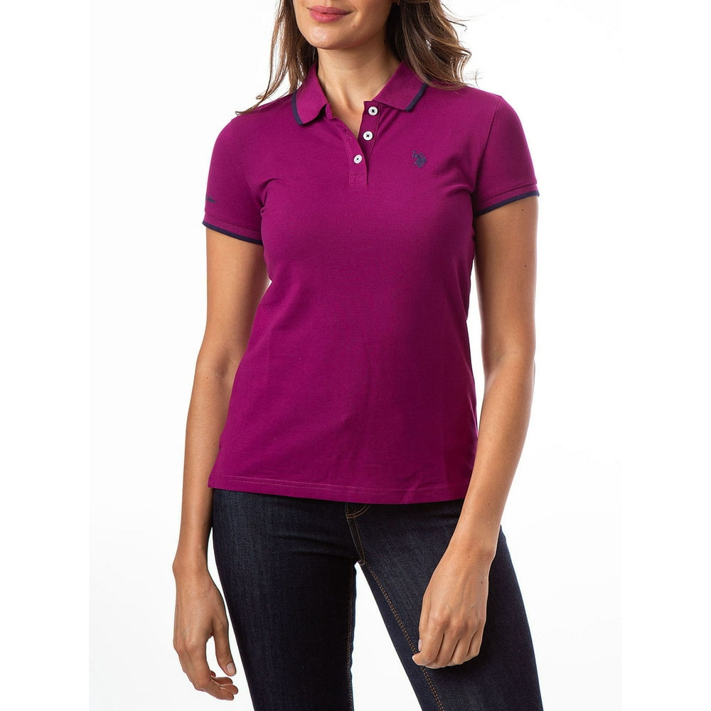 US Polo Assn. US Polo Assn. Women's Pique Short Sleeve Polo Shirt