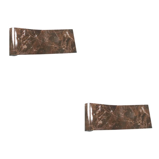 Inteprter Calcomanías autoadhesivas para suelo/pared de zócalo, pegatinas de esquina de PVC impermeables para alféizar de ventana, línea de cintura, uno 2piezas Inteprter CBP093042