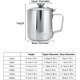 thumbnail image 2 of Jarra para Espumar Leche, Taza De Espumador De Acero Inoxidable De 600 Ml con Tapa para Leche, Café, Capuchino Y Arte Latte, 2 of 4