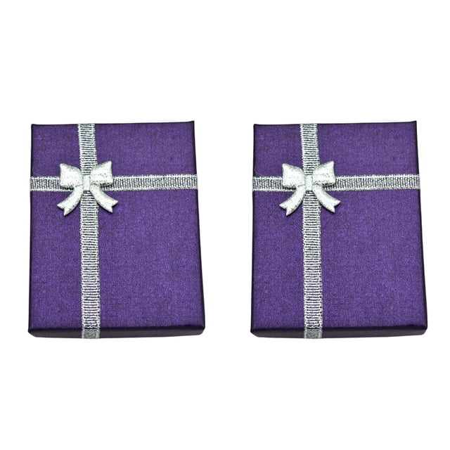 Caja de almacenamiento de anillo con colgante de joyería para mujer, organizador de moda, soporte de exhibición de regalo, accesorios para Ropa, zapatos y accesorios Miscelánea Violeta 7*9*2.8 CM Sonducket AP015415-04