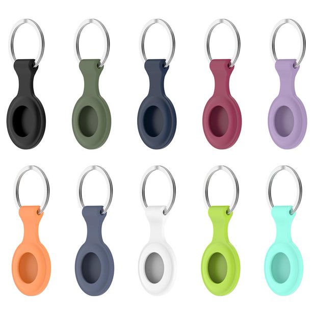 Silicone Locator Tracker Case for Airtags Protective Cover (Navy Blue) Sywqhk Para estrenar