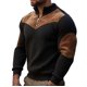 thumbnail image 2 of Ceisia Men's Casual Striped Half Button Round Neck Pullover with Pocket Daily Fashion Top Gift, 2 of 8