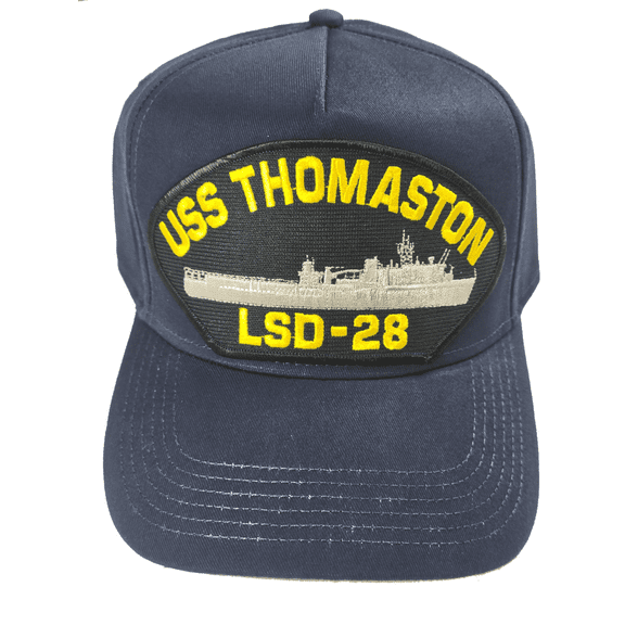 USS Thomaston LSD-28 Ship HAT - Navy Blue - Veteran Owned Business