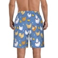 thumbnail image 3 of Naloa Chicken Family Men's Beach Shorts, Surfing shorts, Swim trunks, Quick Dry Swim Trunks for Surfing Beach Fun - 3X-Large, 3 of 9