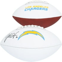 Justin Herbert Los Angeles Chargers Autographed Franklin White Panel Football - Fanatics Authentic Certified