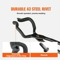 thumbnail image 6 of VEVOR Blacksmith Tongs, 18” Z V-Bit Tongs, Carbon Steel Forge Tongs with A3 Steel Rivets, for Knife Blades, Long Pieces, Circular Forgings, for Beginner and Seasoned Blacksmiths and Bladesmiths, 6 of 9