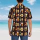 thumbnail image 4 of Fotbe Beer Bottles1 Camisa Hawaiana para Hombre Unisex – Camisa Casual de Verano con Botones de Manga Corta de Algodón y Lino,Medium, 4 of 7