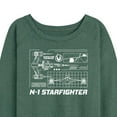 thumbnail image 3 of Star Wars - The Mandalorian N1 Starfighter  - Wo Men's French Terry Long Sleeve Pullover, 3 of 5