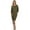 Olive, variant on Women's Casual Solid Loose Fit Long Sleeve Dolman Style Midi Dress