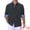 Navy Blue, variant on DARING DIVA Men's Plaid Collar Long Sleeve Button Down Business Dress Shirt White M