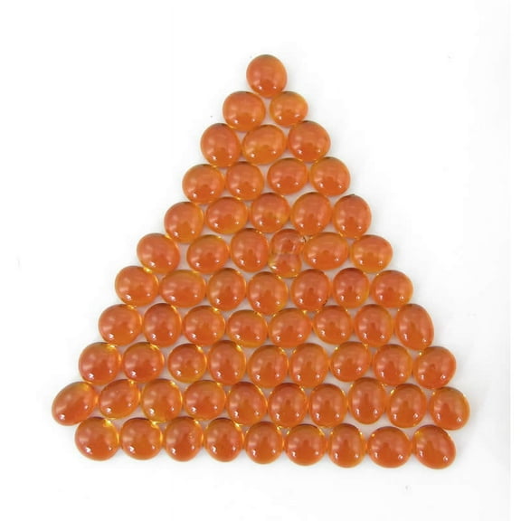 Crystal Orange Gaming Stones 12 - 14mm (40 or More) Chessex
