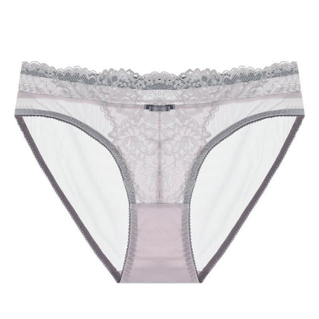 Sheer Lace Underwear for Women, Low Rise Mesh Panties Breathable, Comfortable Casual Hipster, Ladies Intimates