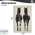 thumbnail image 4 of Stupell Industries Rustic Lodge Silhouetted Horse Couple Canvas Art, 20 x 30, by Petals Prints Design, 4 of 8