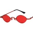 thumbnail image 2 of GFDYREE Unisex Sunglasses Retro Red Drive Holiday Oval Non-Polarized UV400, 2 of 6