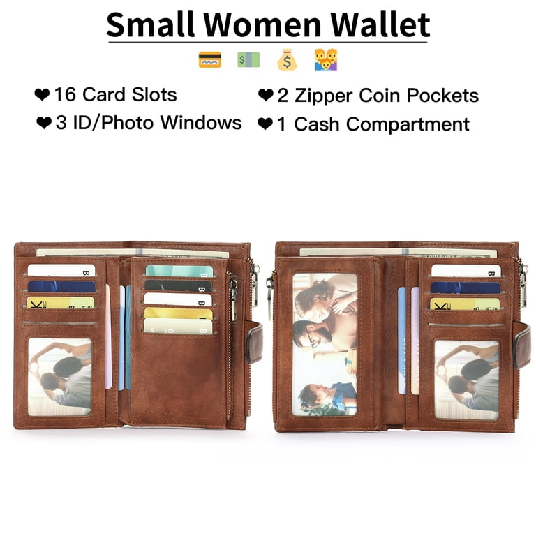 GOIACII Women's RFID Wallet, Leather Card Holder photo 4