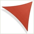 thumbnail image 2 of ColourTree 28' x 28' x 28' Red Triangle Sun Shade Sail Canopy Mesh Fabric UV Block - Commercial Heavy Duty - 190 GSM - 3 Years Warranty ( We Make Custom Size ), 2 of 8