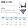 thumbnail image 6 of Wukai Boat Lighthouse Storm Waves Women's Bikini Set Two Piece,wimsuit High Waisted V Neck Twist Front Adjustable Spaghetti Straps Bathing Suit-, 6 of 7