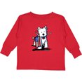 thumbnail image 3 of Inktastic US Flag Westie Boys or Girls Long Sleeve Toddler T-Shirt, 3 of 5