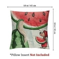 thumbnail image 4 of nygtbtfer Summer Pillow  Set of 2 Watermelon Gnome Decorative Throw Pillow Case Summer Watercolor Melon Fruit Cushion Case for Farmhouse Home Sofa Home Couch Office Decoration White, 4 of 7