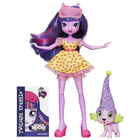 Equestria Girls Twilight and Spike, Sassy Equestria Girls Twilight Sparkle doll comes with Spike the Puppy pet By My Little Pony Ship from US