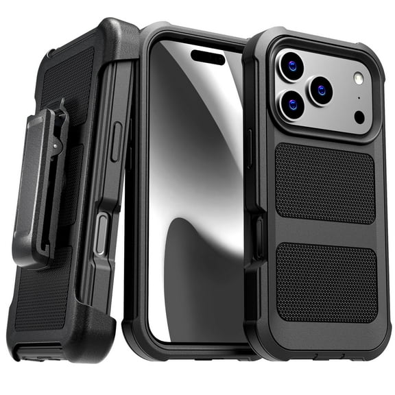 Defender Rugged Case for Apple iPhone 17 Pro, Black