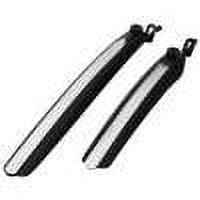 2pcs Reflective Mountain Bike Fenders Front Rear Bicycle Mud Guards (Black)