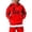 Red, variant on HCYSFG Boys I Love Rugby Hoodies Heart Graphic Kangaroo Pocket Long Sleeve Sweatshirt Regular Fit Sportswear Autumn Pullover Top