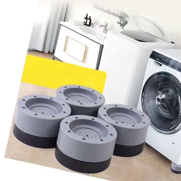 Wash Machine Feet Mat Shock Absorption Resin Fiber PVC Washing Machine Riser for Home Increase 3.5cm/1.4in